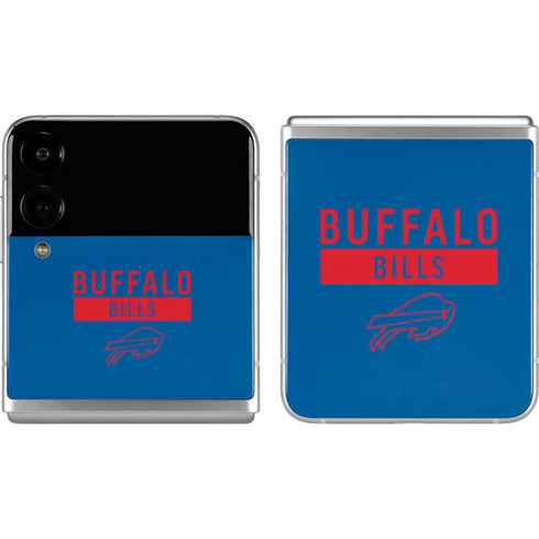 NFL Buffalo Bills Blue Performance Series Galaxy Z Flip4 5G Skin